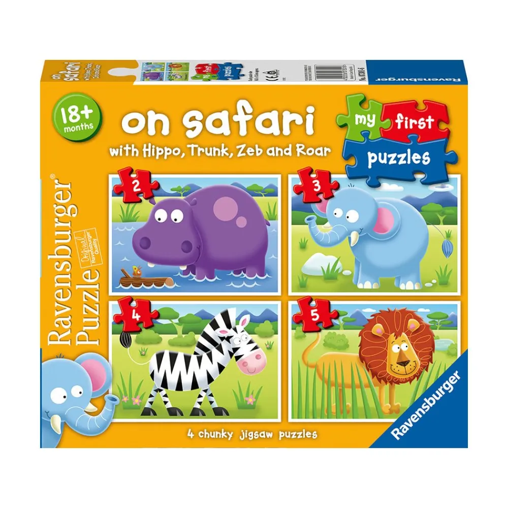Ravensburger USA, Inc. My First Puzzles On Safari 2-5pc Puzzles New