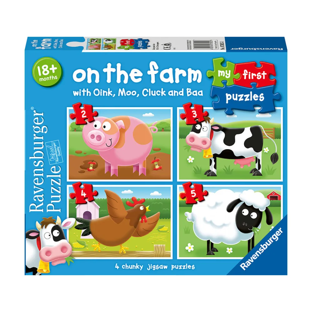 Ravensburger USA, Inc. My First Puzzles On the Farm 2-5pc Puzzles Fashion