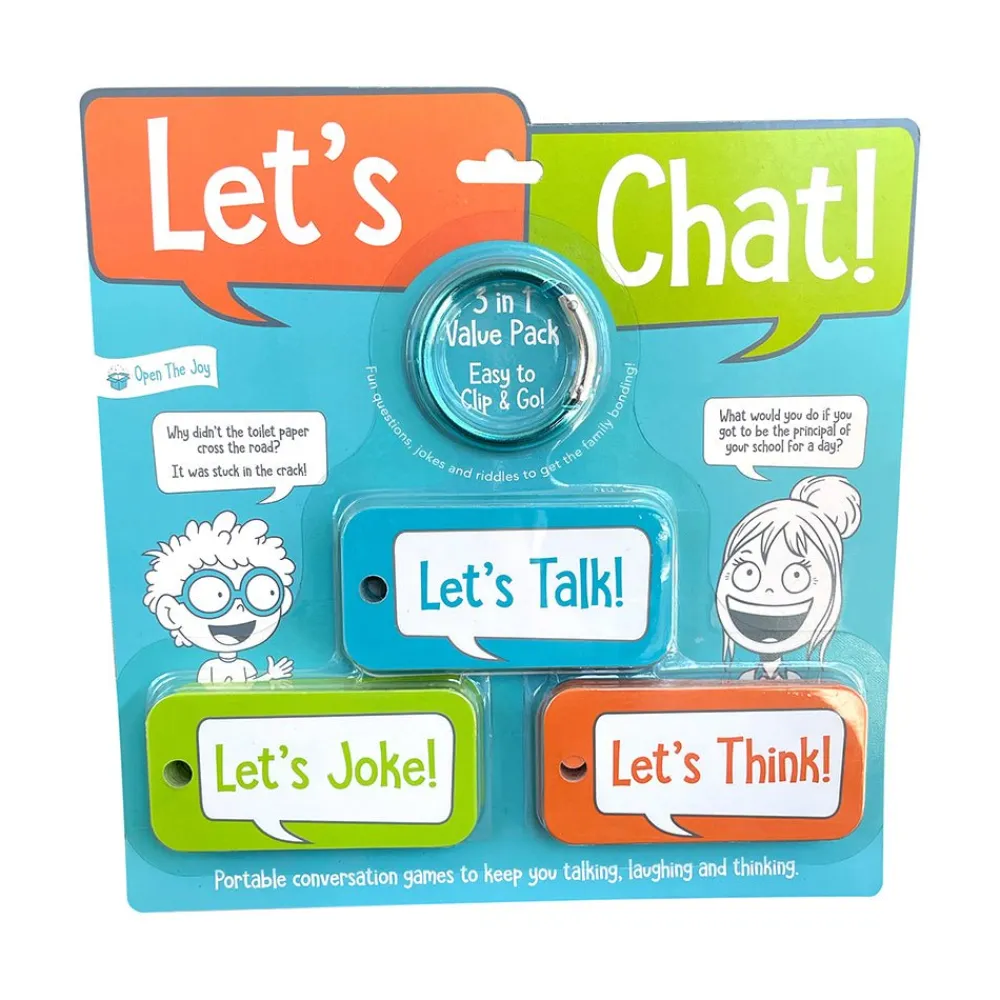 Open The Joy INC Open The Joy Let's Chat 3-1 Talking Cards Sale