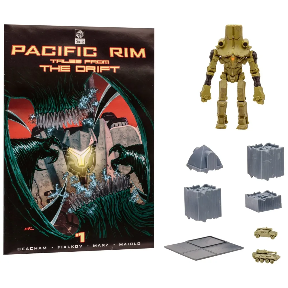 Imports Dragon Inc. Pacific Rim Jaeger Figures With Comic WV1 - Cherno Alpha Clearance