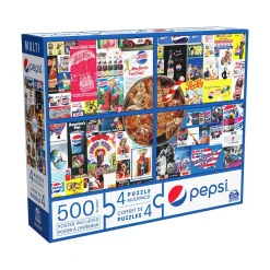 Mastermind Toys Pepsi 4 Puzzle Multipack - 500pc Puzzle Online