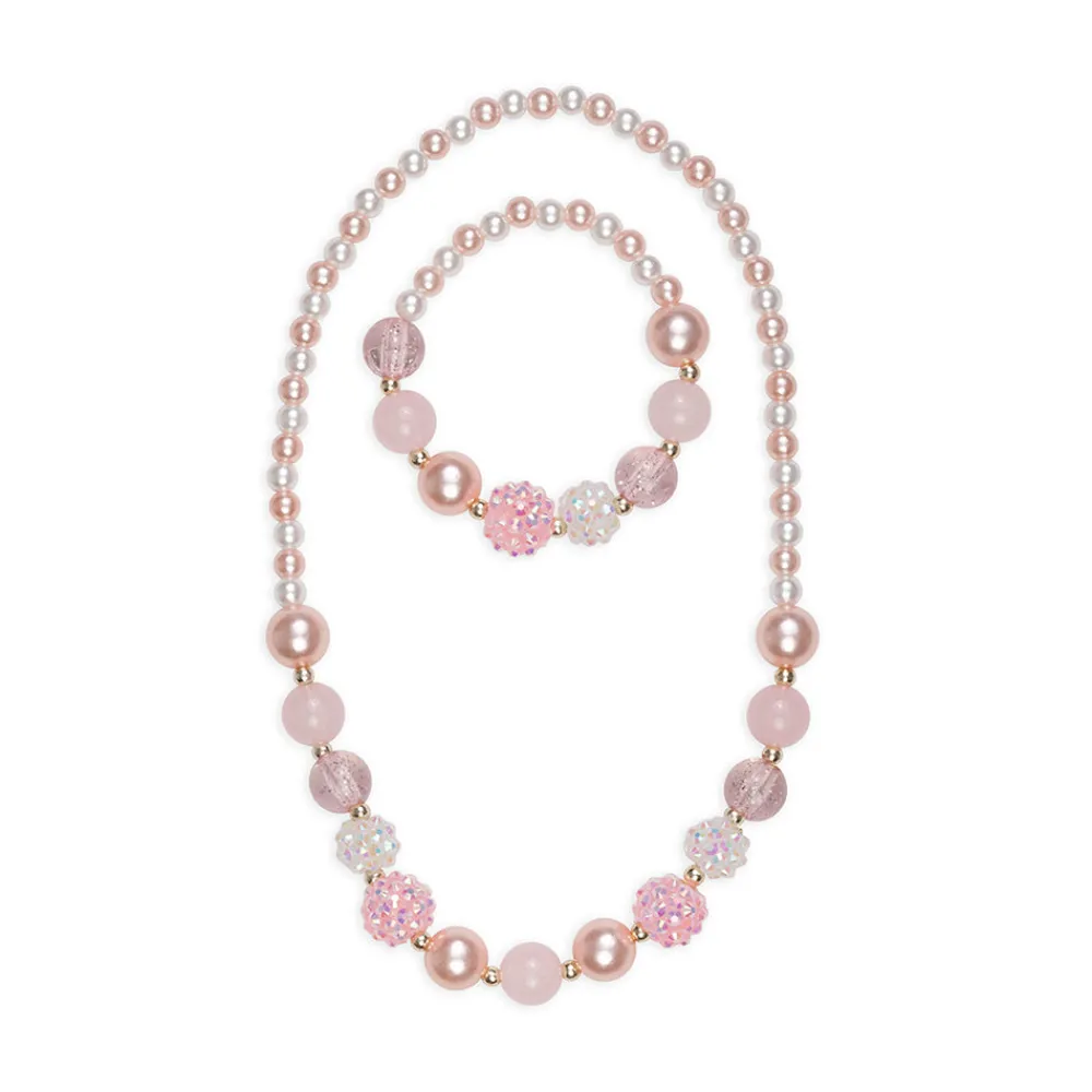 Creative Education Of Can. Pinky Pearl Necklace and Bracelet Set New