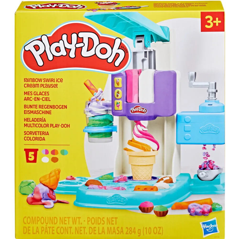 Hasbro Canada Corporation Play-Doh Rainbow Swirl Ice Cream Playset Hot