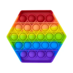 Mastermind Toys Pop Bubble-Hexagon Rainbow New