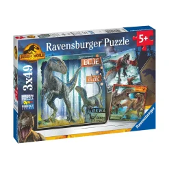 Ravensburger USA, Inc. Ravensburger Jurassic World: Dom. 3 x 49pc Puzzles New
