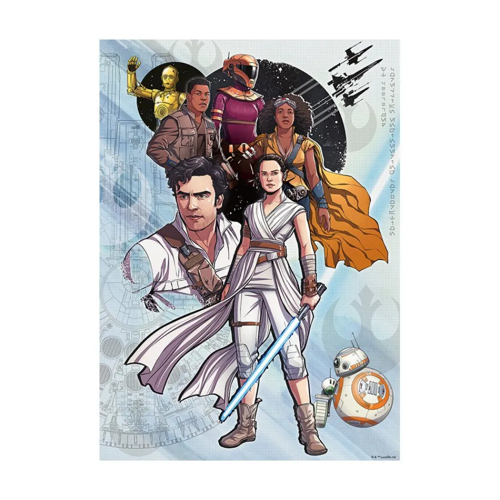 Ravensburger Star Wars: The Rise of Skywalker Drawing 1000pc Puzzle Fashion