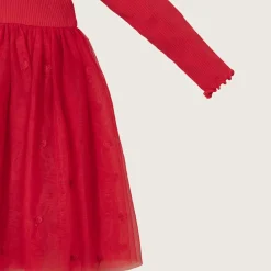 rise little earthling Rib Tutu Dress Red 9-12m Online
