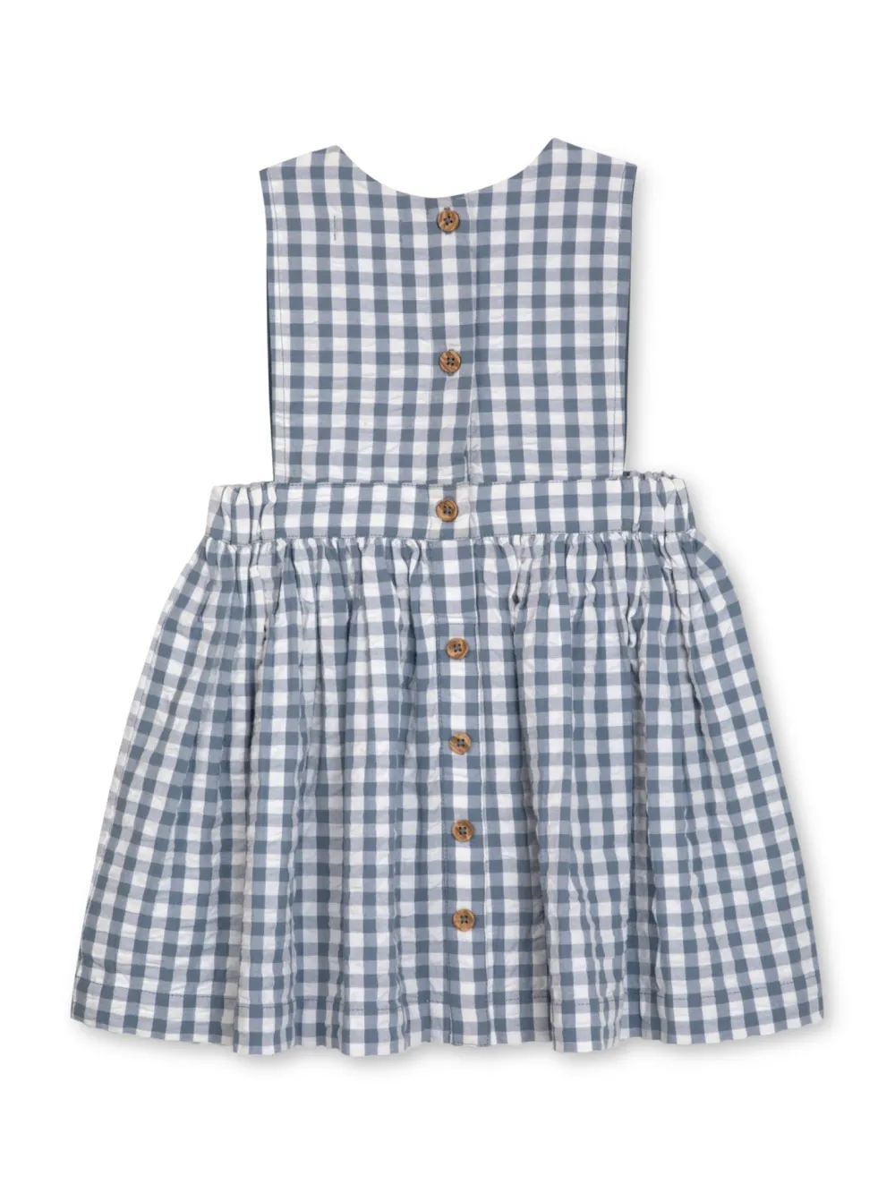 rise little earthling Apron Dress Blue Gingham Clearance