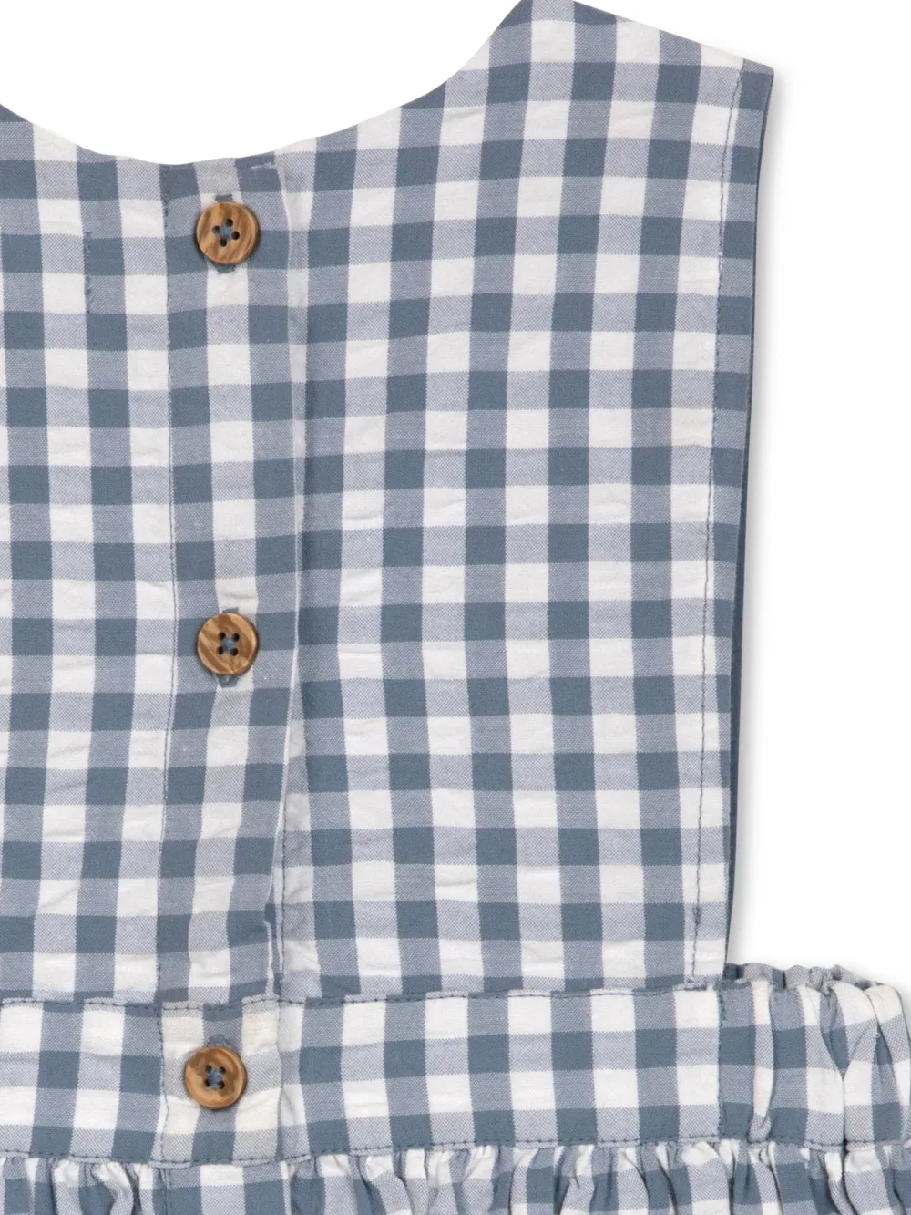 rise little earthling Apron Dress Blue Gingham Clearance