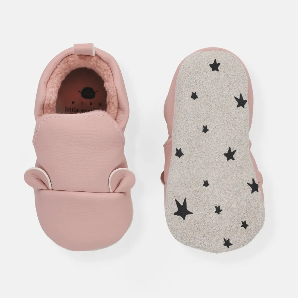rise little earthling Bear Slide Ons Light Pink Online