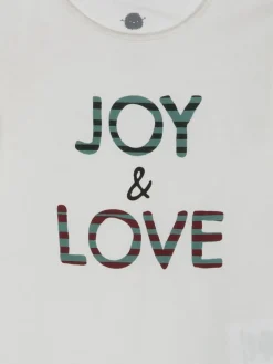 rise little earthling Comfort Fit Bodysuit Antique White Joy & Love Discount
