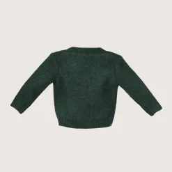 rise little earthling Cozy Cardigan Dark Green Discount