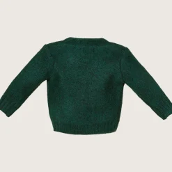 rise little earthling Cozy Cardigan Dark Green Discount