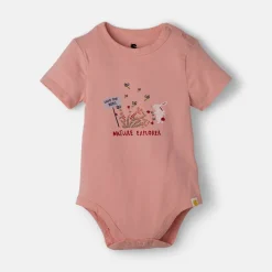 NY BRAND STUDIO INC Rise Little Earthling Crew Short Sleeve Graphic Bodysuit Outlet