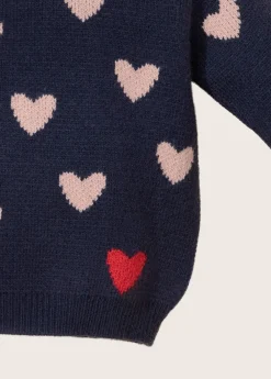 rise little earthling Crew Neck Sweater Navy Sale