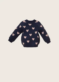 rise little earthling Crew Neck Sweater Navy Sale