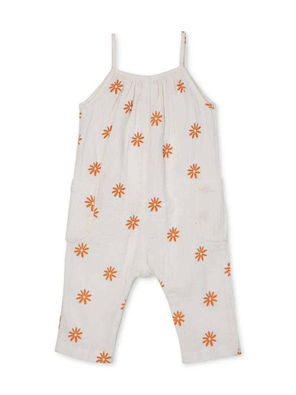 rise little earthling Crinkle Romper White Discount