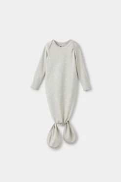 rise little earthling Knotted Gown Grey Stars Online