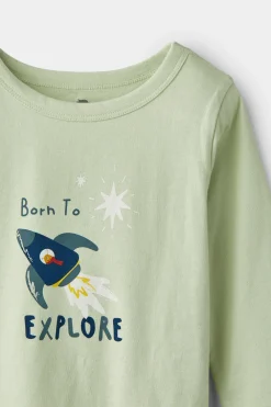 rise little earthling Long Sleeve Tee Discount
