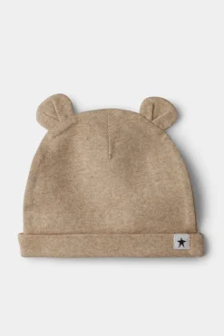 NY BRAND STUDIO INC Rise Little Earthling 2-pack Bear Ears Hat Buff Mushroom All-Over-Print/Oatmeal Best