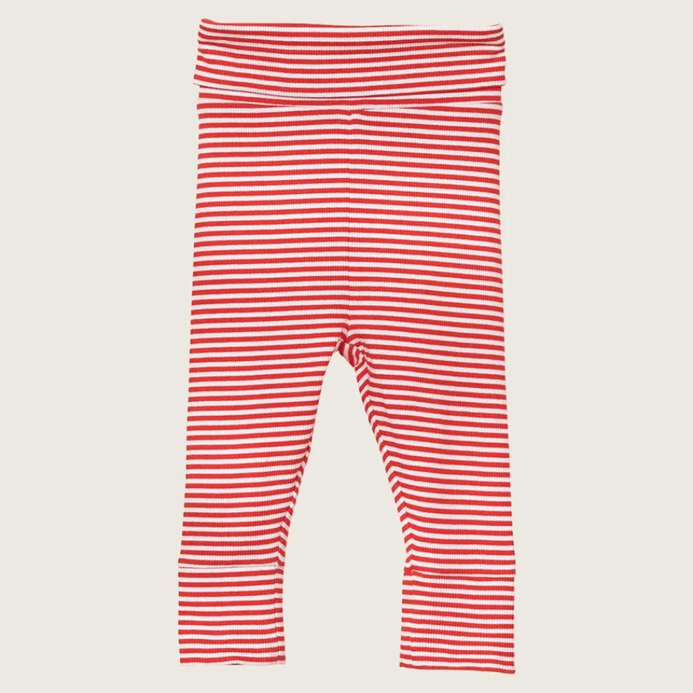 rise little earthling 2-Piece Rib Set Red Stripe Online
