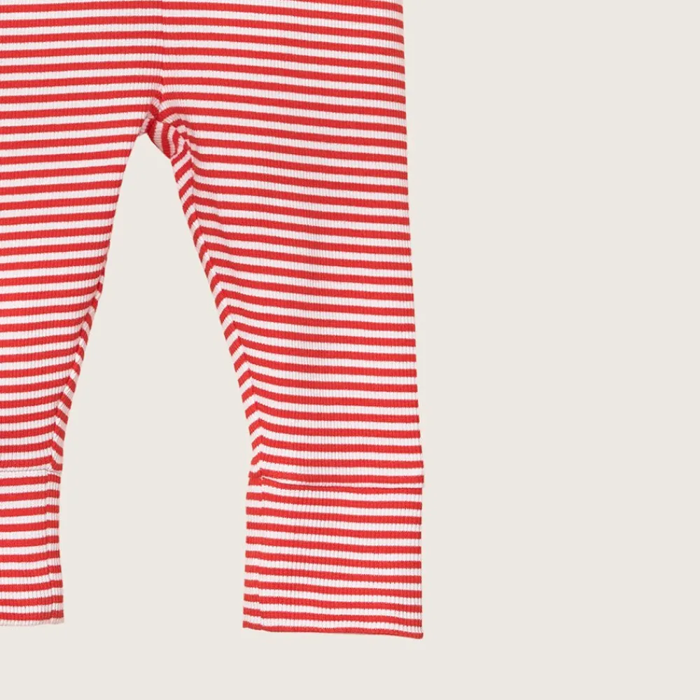 rise little earthling 2-Piece Rib Set Red Stripe Online