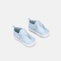rise little earthling Shark Slide Ons Blue 0-3m Discount