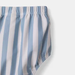 rise little earthling Swim Panty Blue Fog Stripe Hot