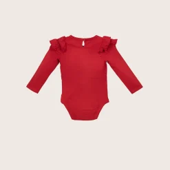 rise little earthling Ruffle Bodysuit White 0-3m Discount