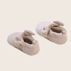 rise little earthling Slide Ons With Ears 0-3m Oatmeal Discount