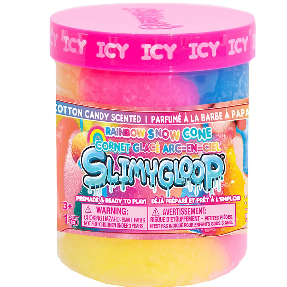 HORIZON GROUP USA Slimygloop Jar Rainbow Snow Cone Icy Slime Hot