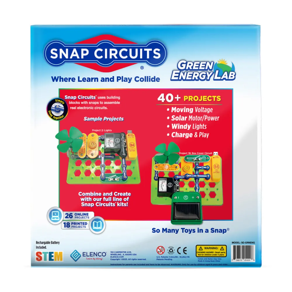 Elenco Electronics Inc. Snap Circuits Green Energy Lab Outlet