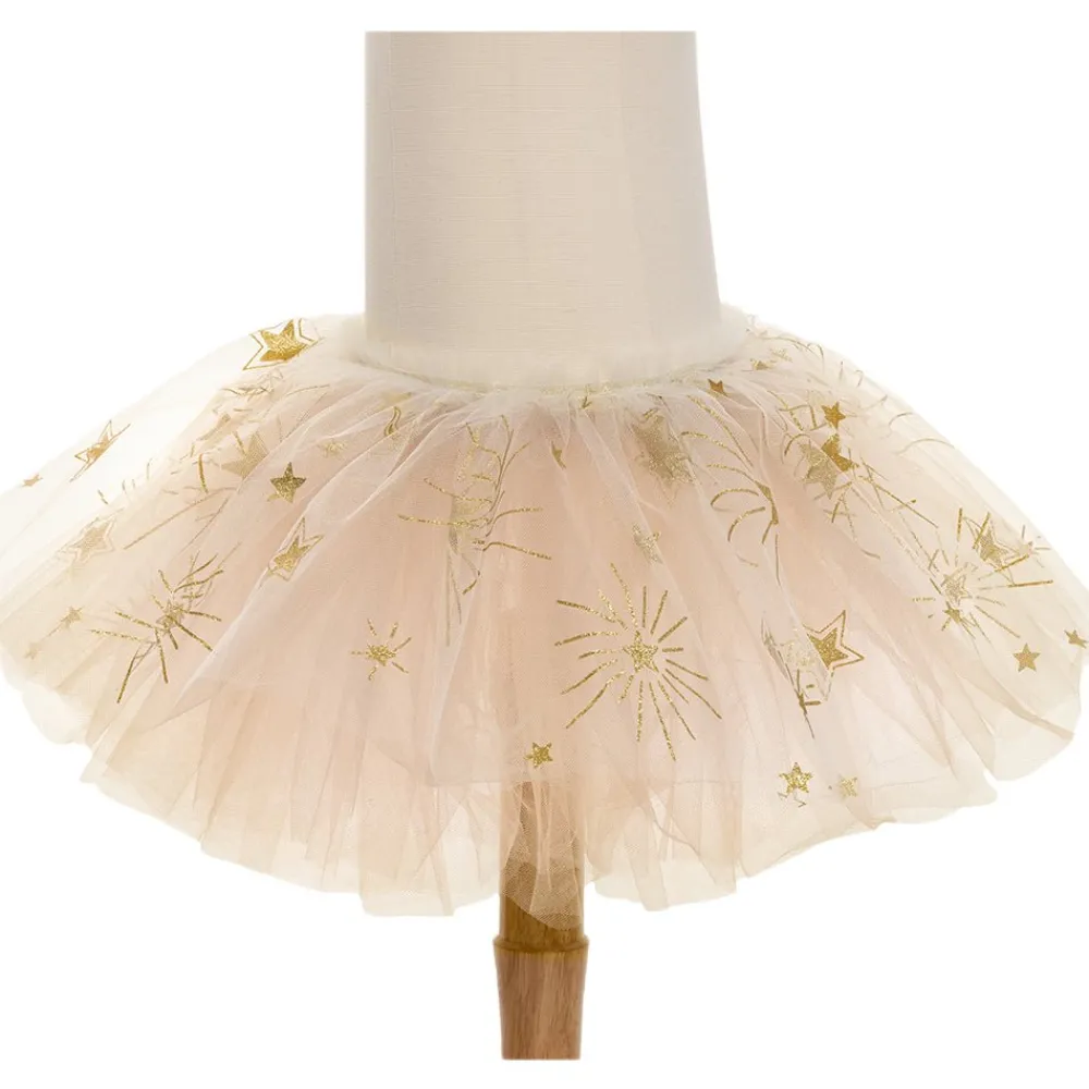 Great Pretenders Sparkle Star Tutu, White/Gold, Size 4-6 New