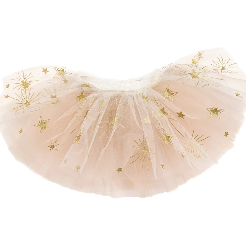 Great Pretenders Sparkle Star Tutu, White/Gold, Size 4-6 New