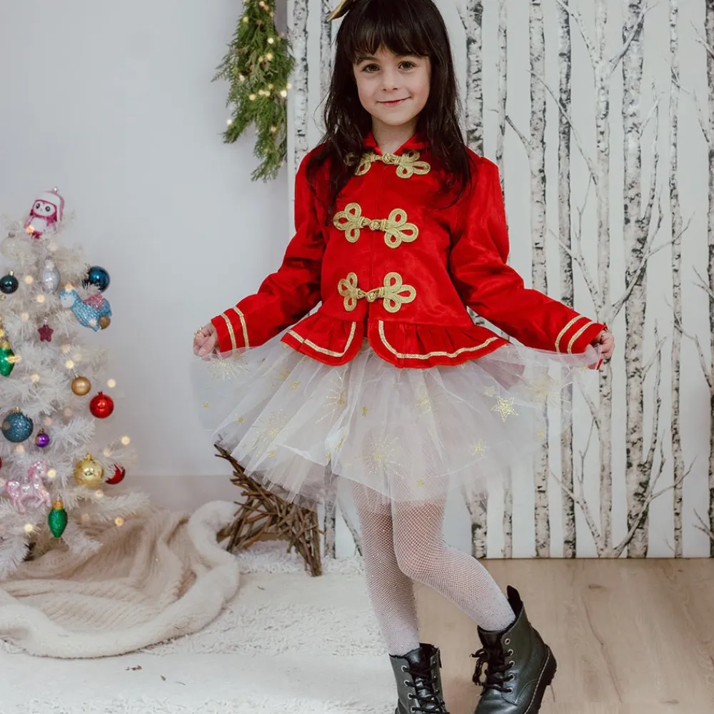 Great Pretenders Sparkle Star Tutu, White/Gold, Size 4-6 New