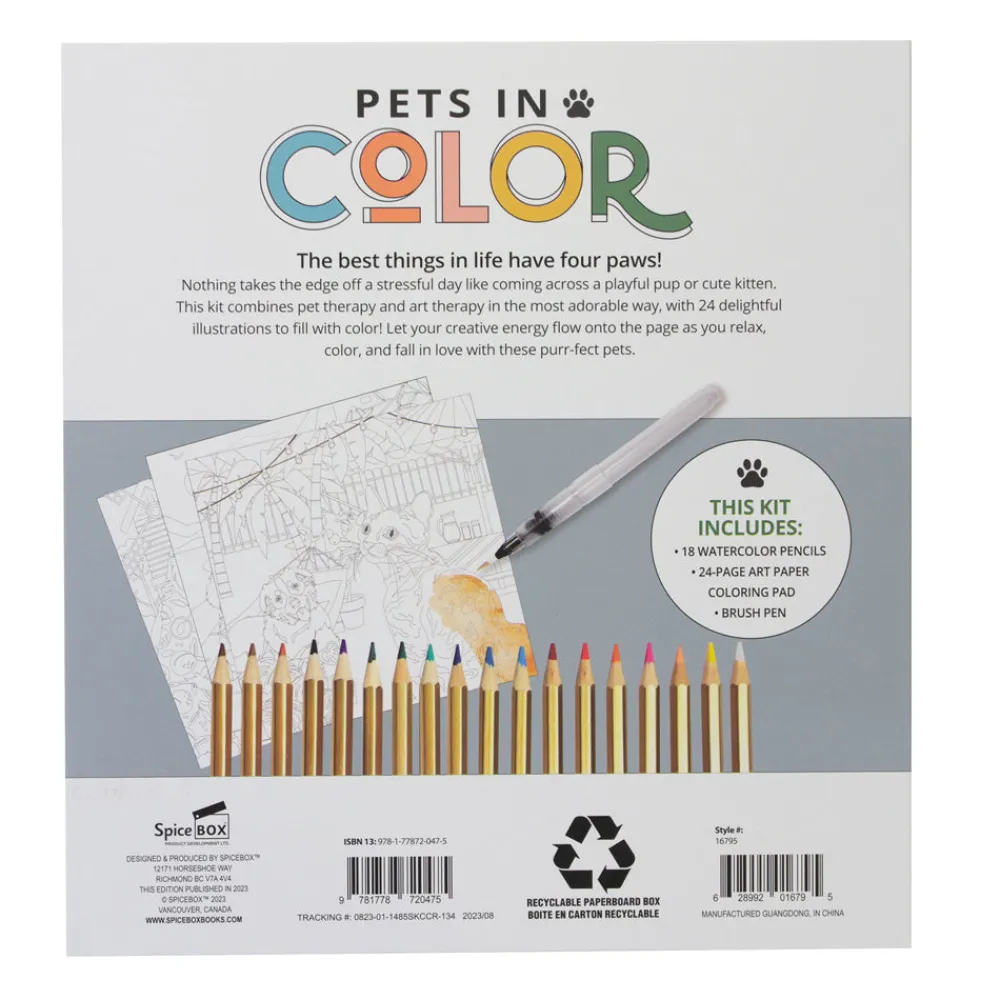 SpiceBox Colouring Kit: Pets in Color New