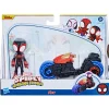 Imports Dragon Inc. Spidey & Friends Miles Morales & Motorcycle Hot