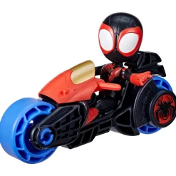 Imports Dragon Inc. Spidey & Friends Miles Morales & Motorcycle Hot