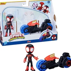 Imports Dragon Inc. Spidey & Friends Miles Morales & Motorcycle Hot