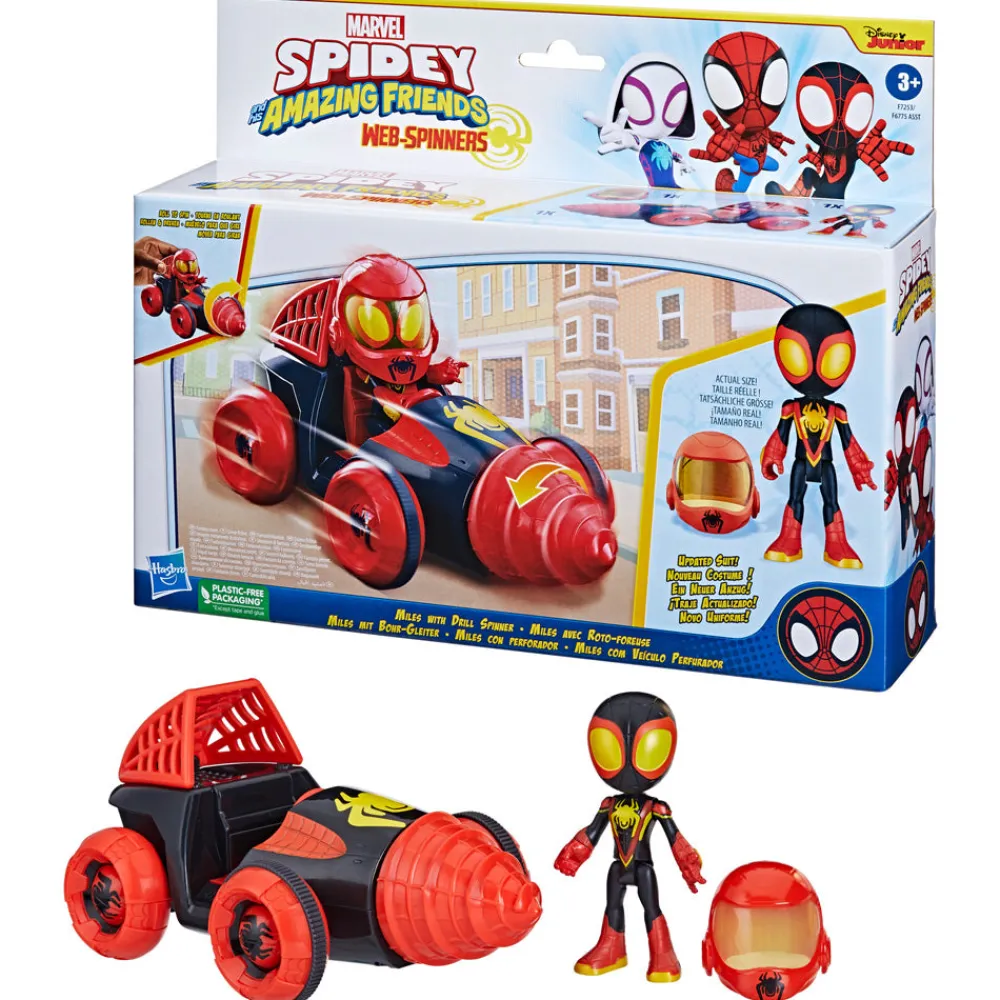 Mastermind Toys Spidey & Friends WebSpinners Miles w Drill Spinner Discount