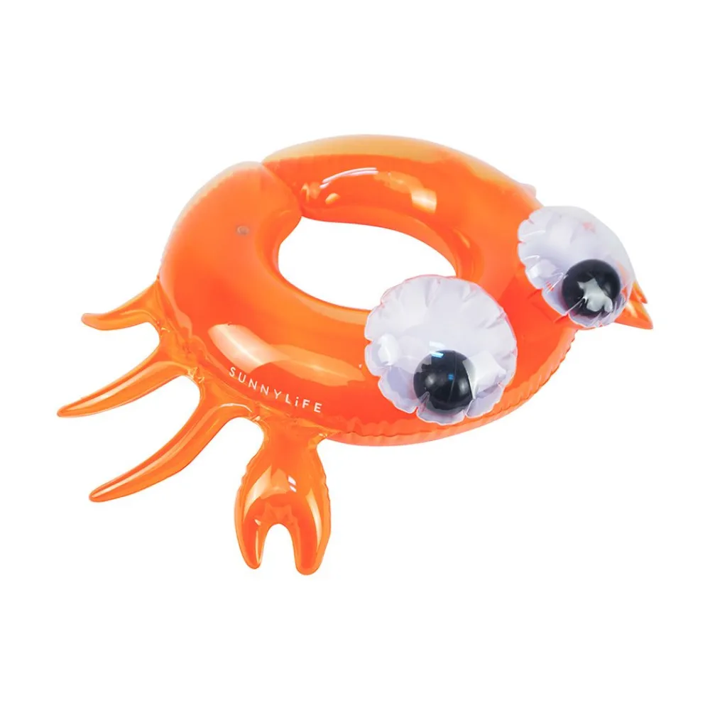 Sunnylife Kiddy Pool Ring Sonny the Sea Creature Neon Orange Best