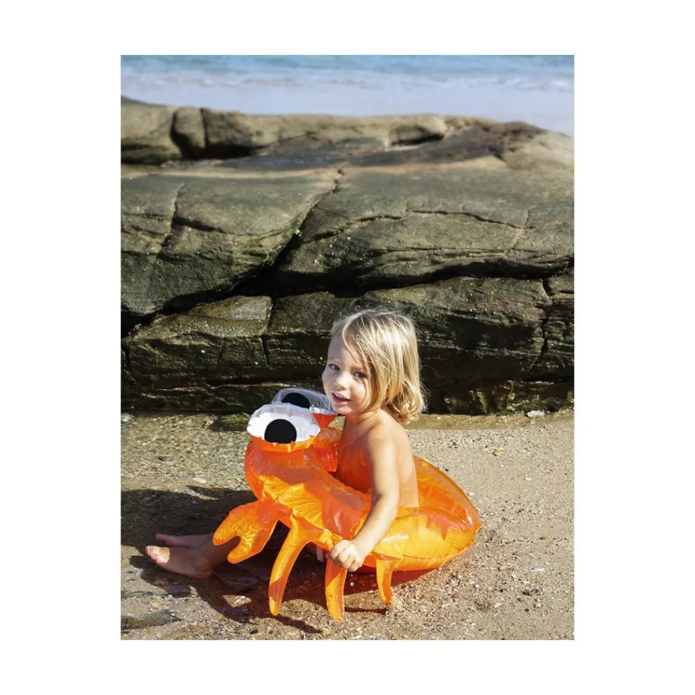 Sunnylife Kiddy Pool Ring Sonny the Sea Creature Neon Orange Best