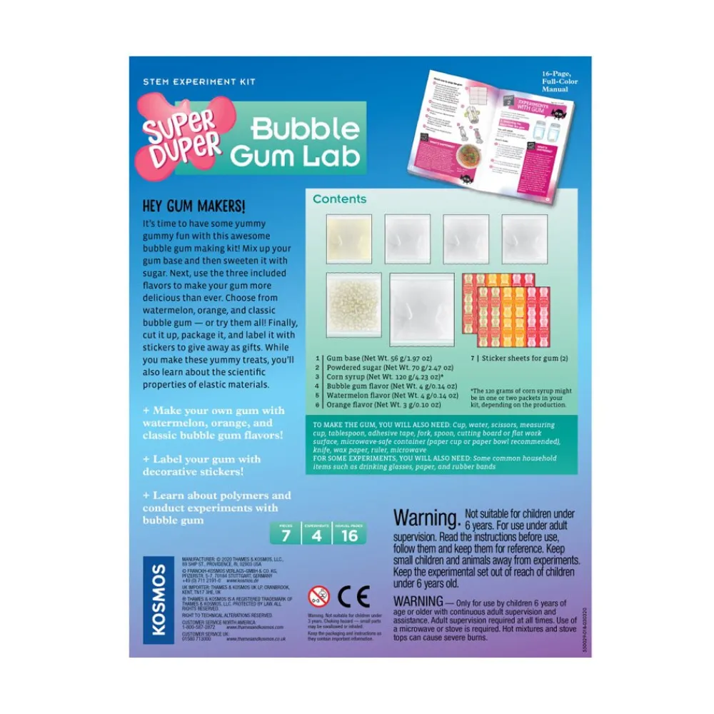 Thames & Kosmos Super Duper Bubble Gum Lab Fashion
