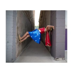 Creative Education Of Can. Superhero Girl Tunic w/ Cape & Headpiece Size 5-6 Best