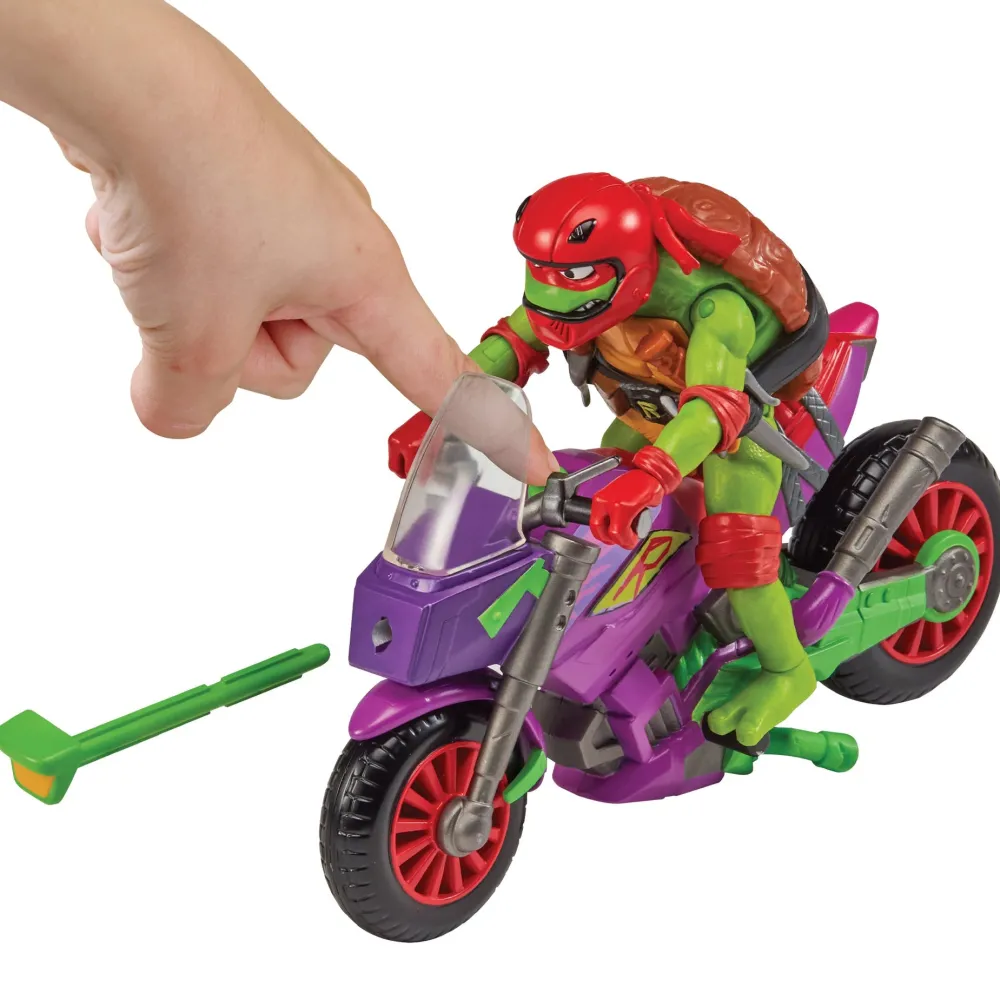 Imports Dragon Inc. Teenage Mutant Ninja Turtles Purple Dragon Cycle Vehicle with Raph Figure Discount
