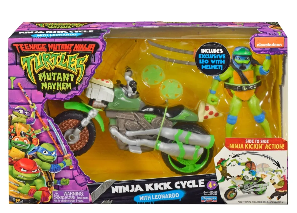 Imports Dragon Inc. Teenage Mutant Ninja Turtles Movie Vehicle - Drive N Kick Cycle with Figure Outlet