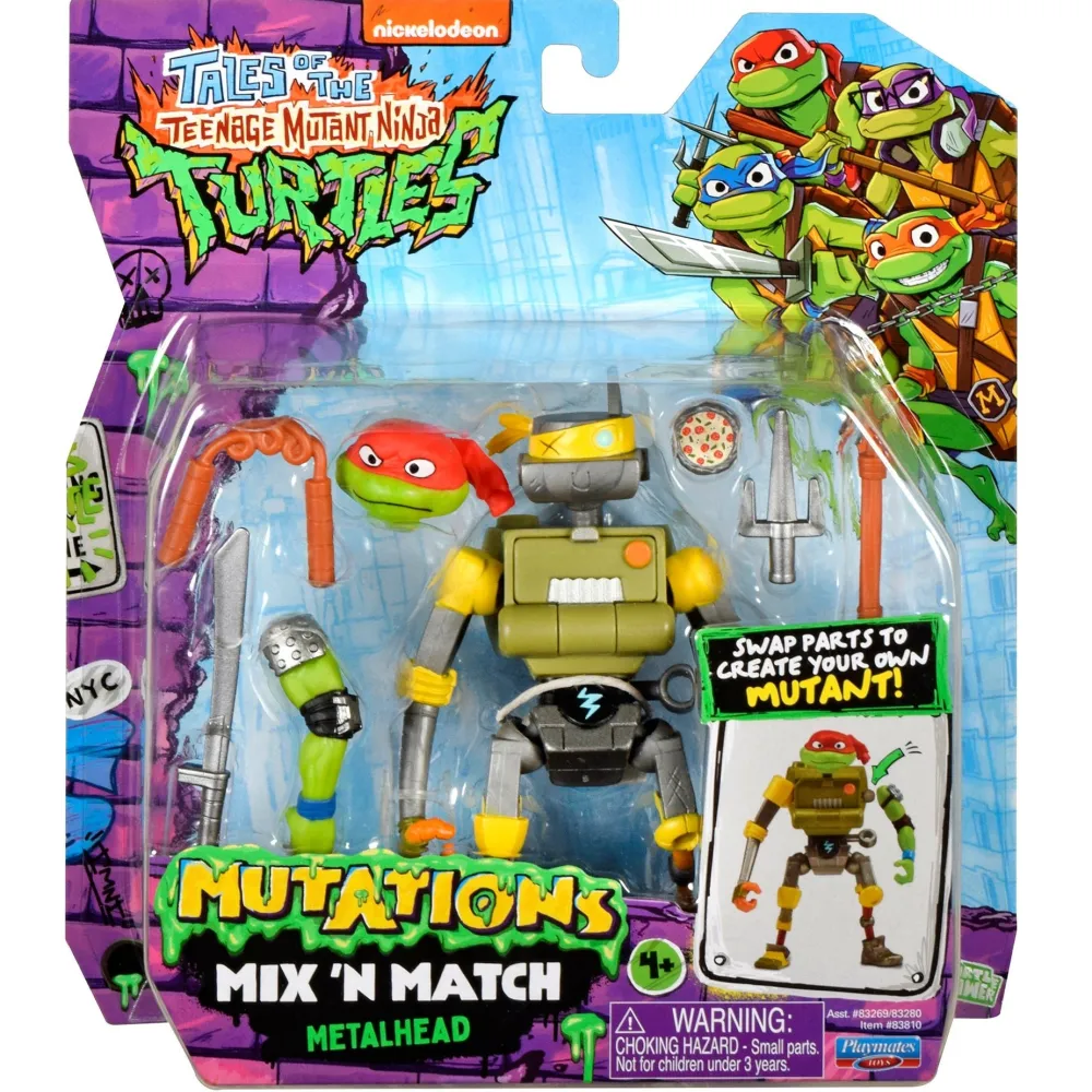 Imports Dragon Inc. Teenage Mutant Ninja Turtles TV Mix N Match Metalhead Best