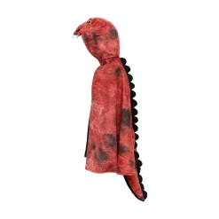 Mastermind Toys T-Rex Hooded Cape, Dark Red/Black, Size 4-5 Best