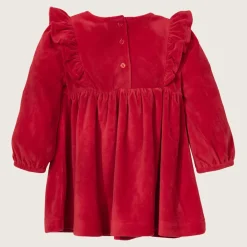 rise little earthling Velvet Dress 0-3m Red Sale