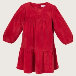 rise little earthling Velvet Dress 9-12m Red Outlet